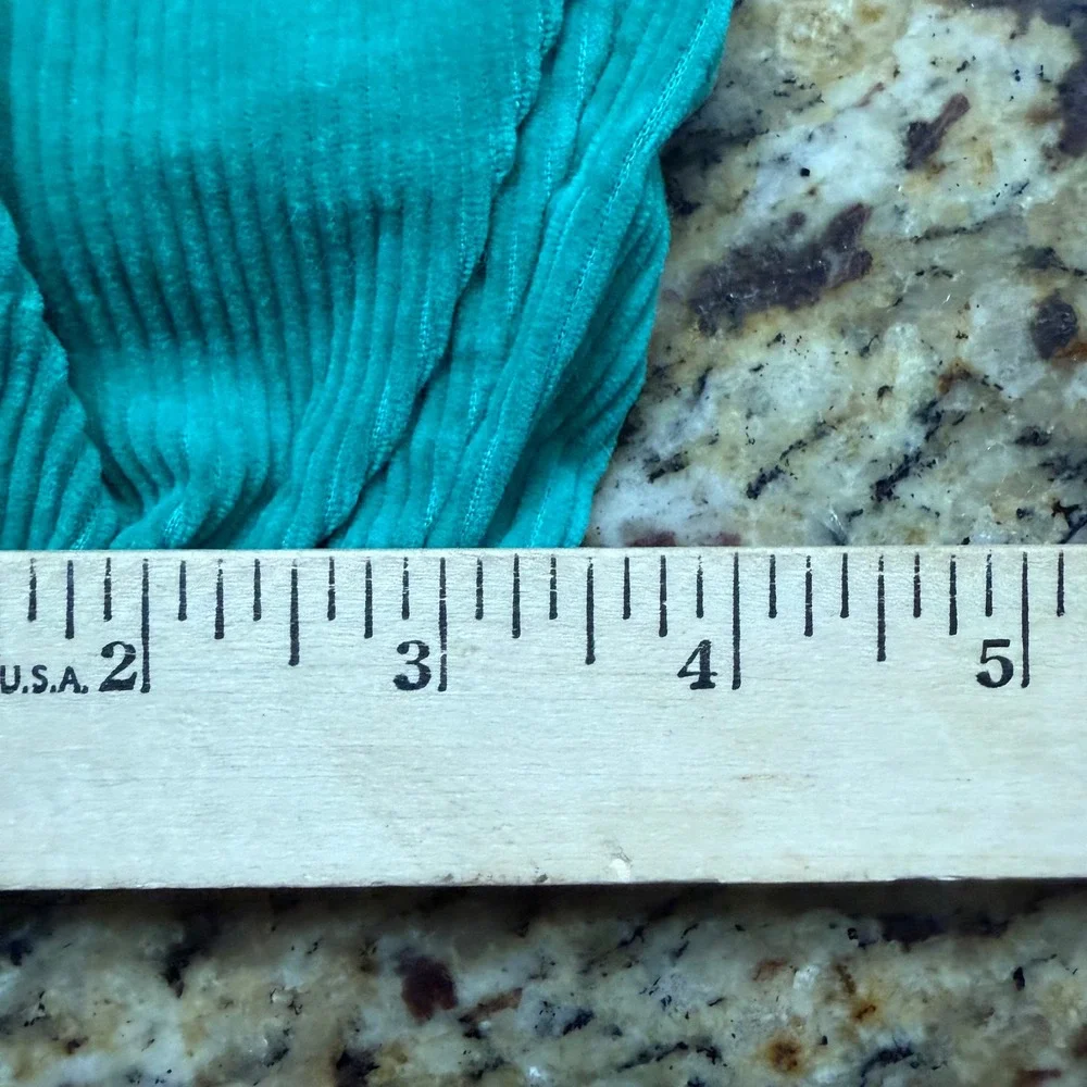 Vintage Carters Teal Green Corduroy Pants Toddler 24 Months Elastic Waist USA